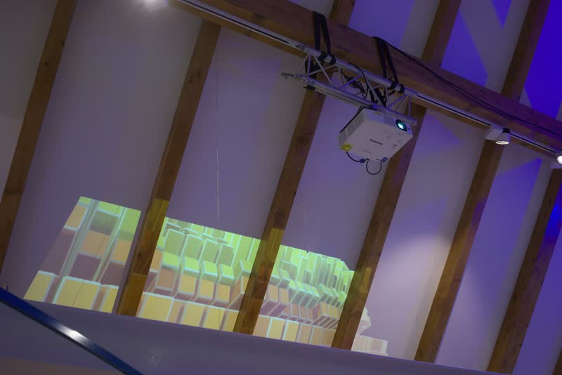 Setting up Farbexplosion at the Westfälische Salzwelten, 17 October 2026